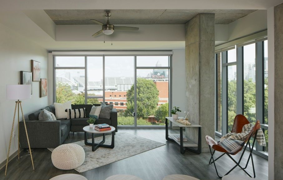 A furnished living room