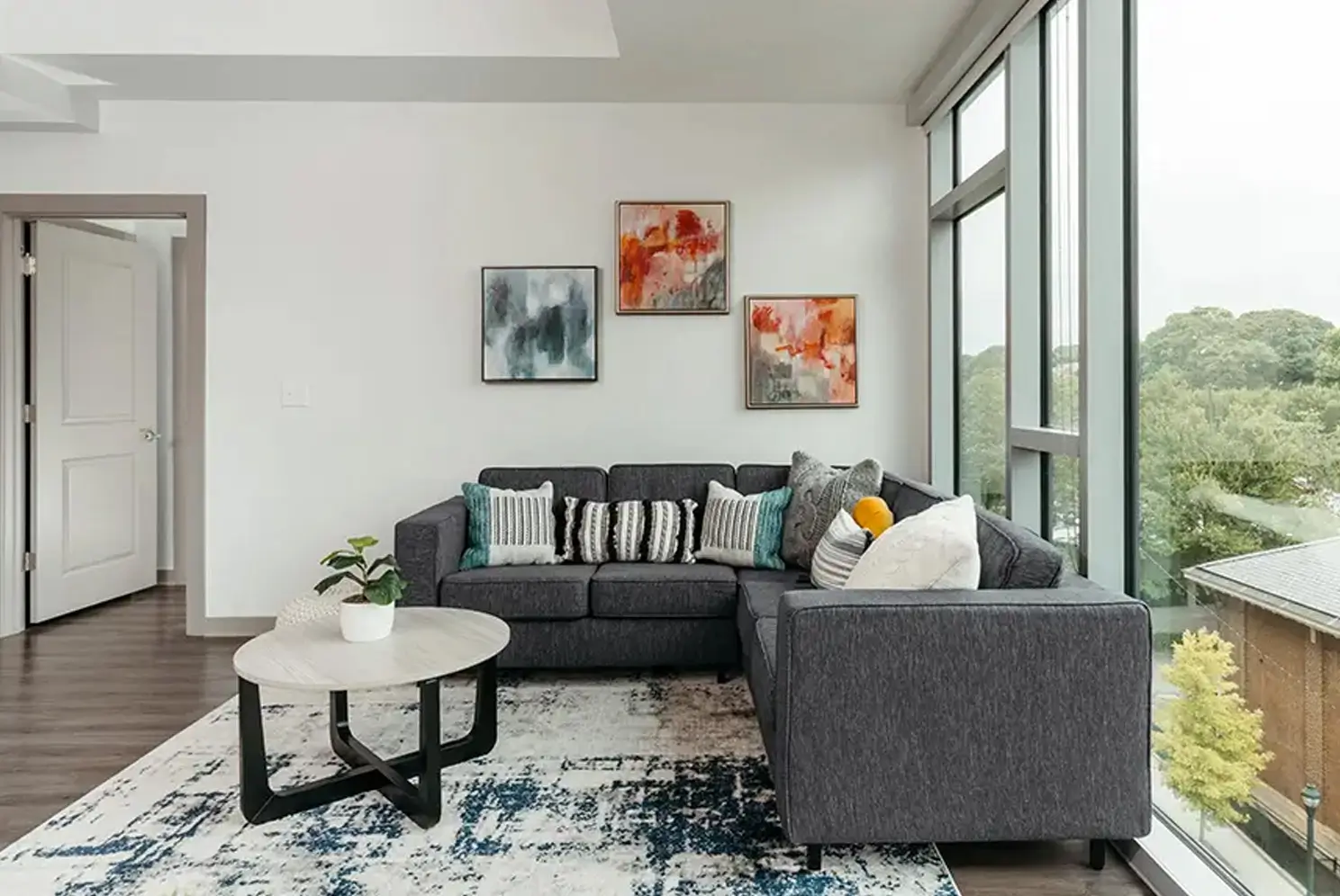 furnished living space