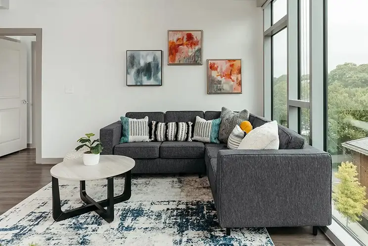 furnished living space